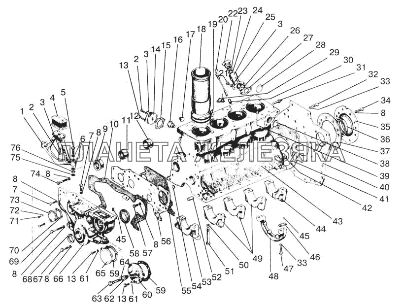 Механизмы двигателя МТЗ-923